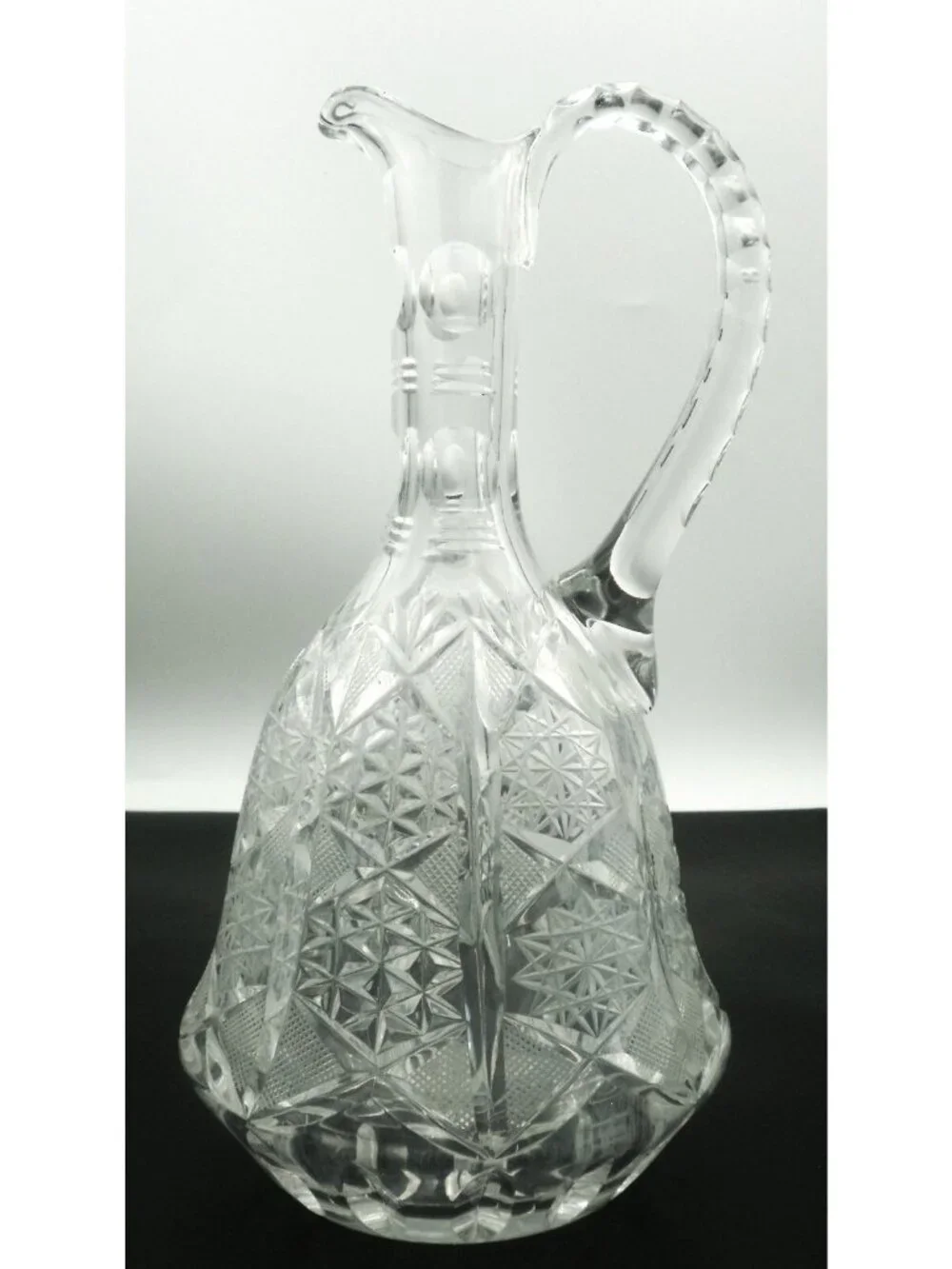ABP American Brilliant Period Cut Glass Bell Shaped Pitcher Decanter
